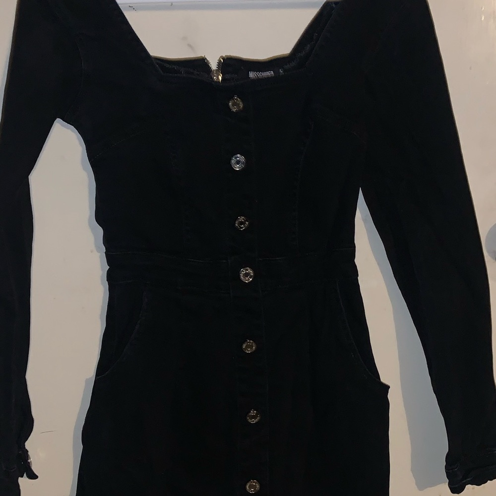 Black jean dress